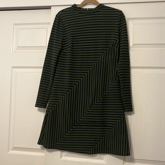 Anthropologie green/black stripe dress - Picture 5 of 7